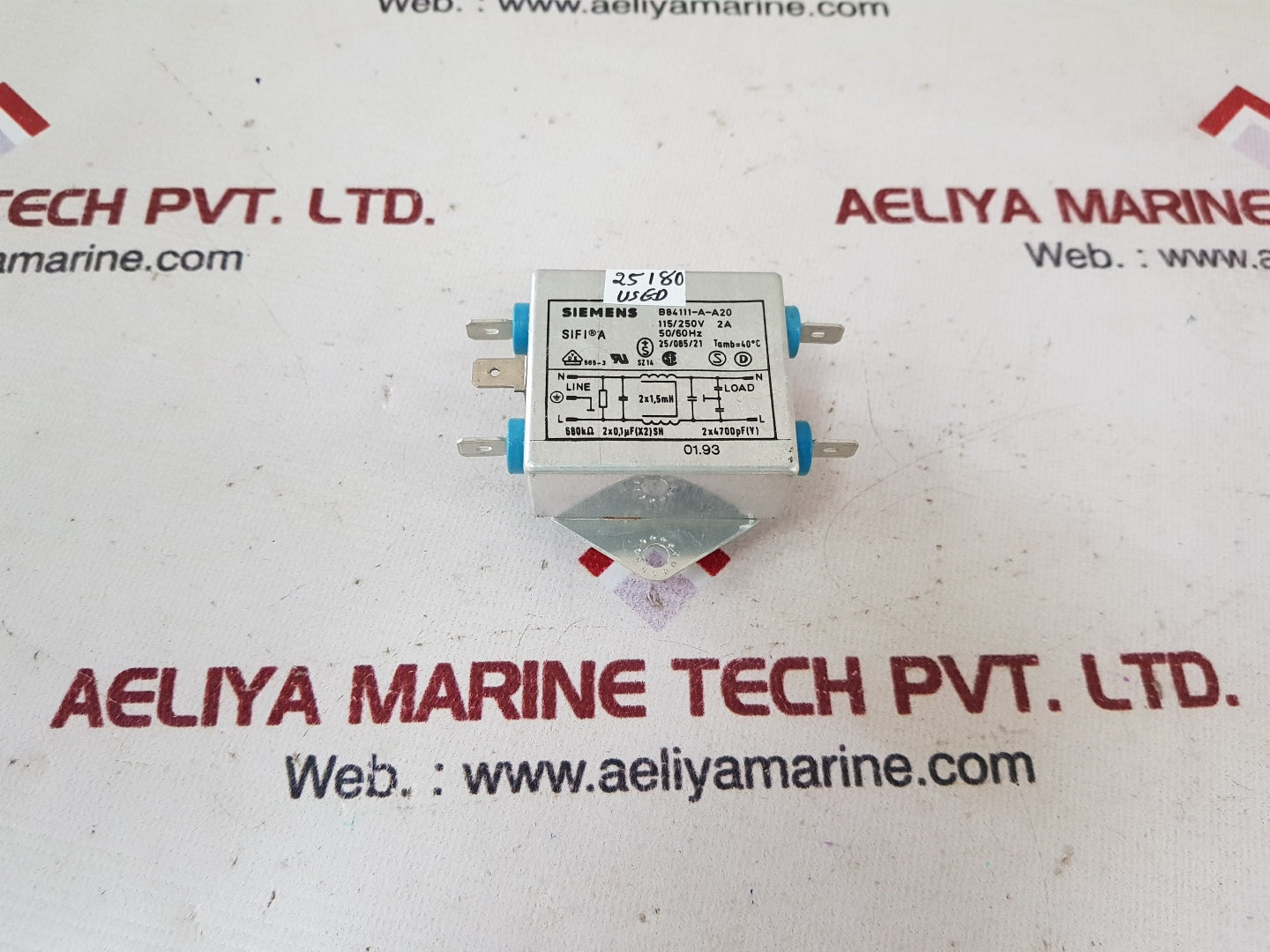 Siemens b84111-a-a20 power line filter