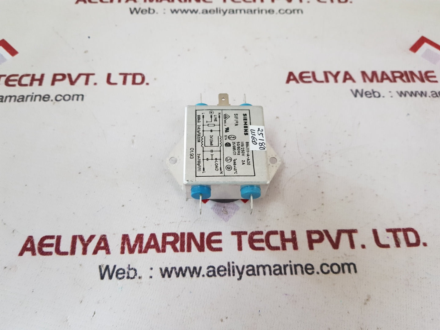 Siemens b84111-a-a20 power line filter