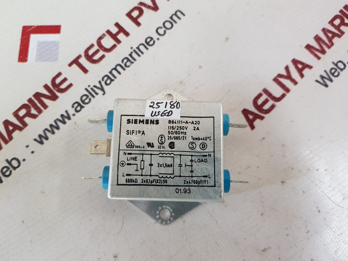 Siemens b84111-a-a20 power line filter