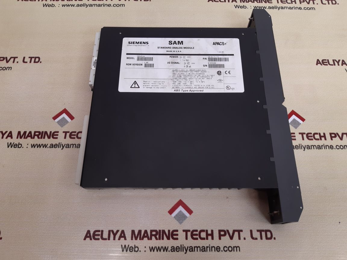 Siemens 39samcan apacs+ standard analog module