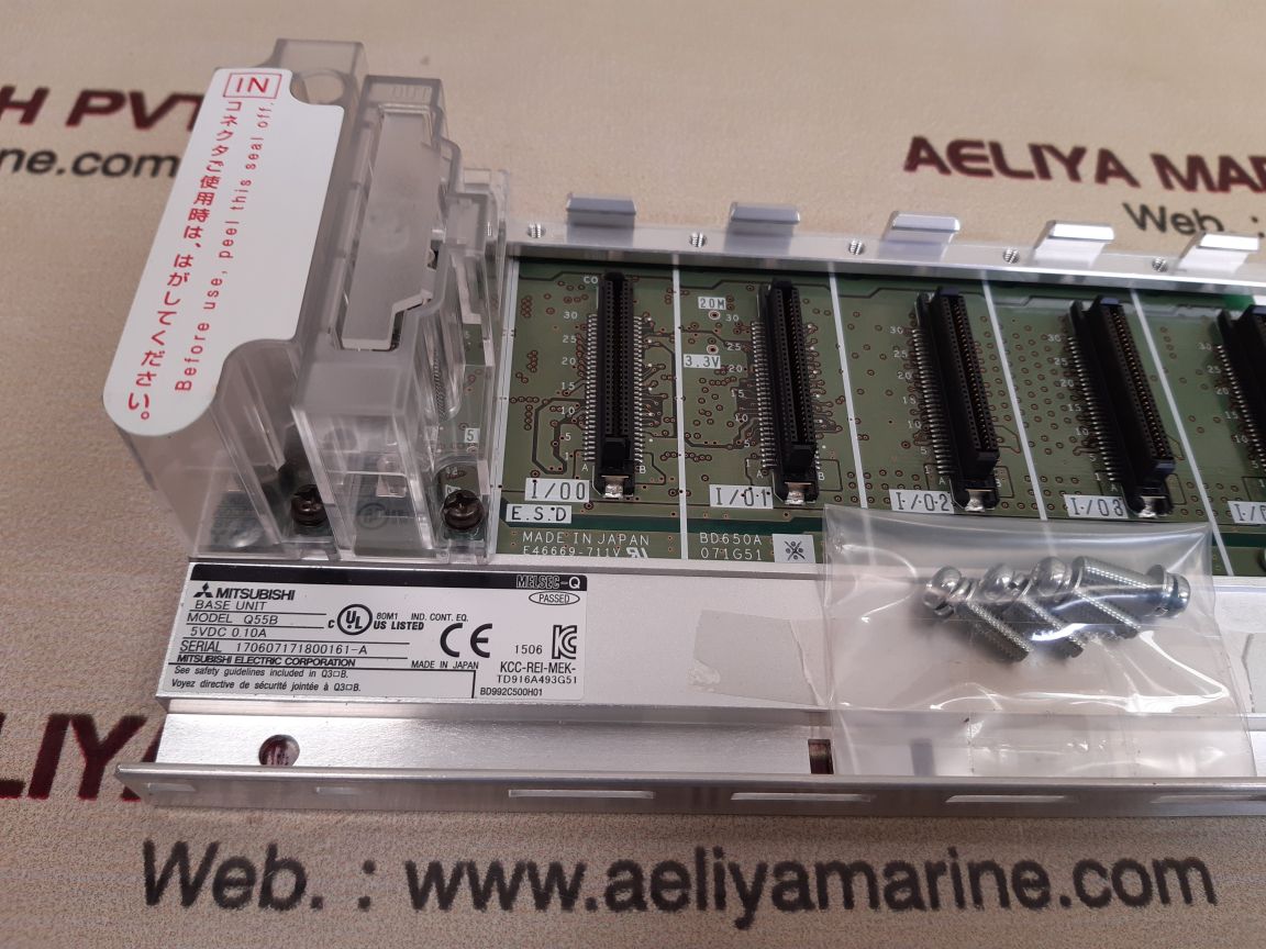 Mitsubishi q55b melsec-q base unit