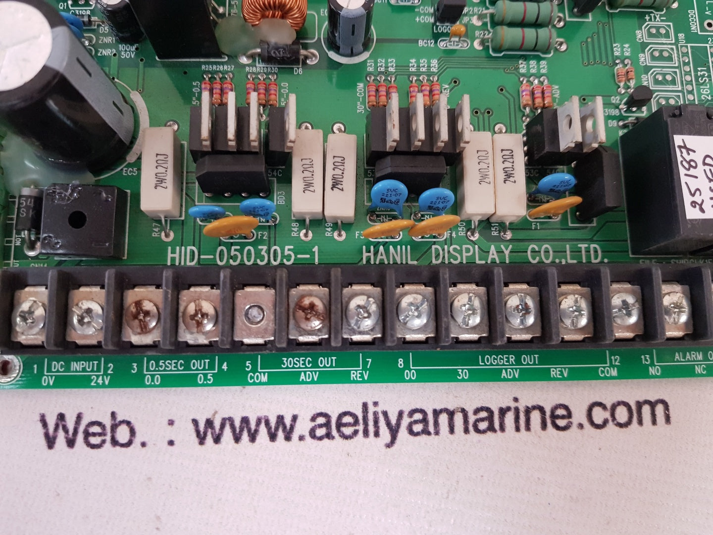 Hanil display hid-050305-1 marine clock board