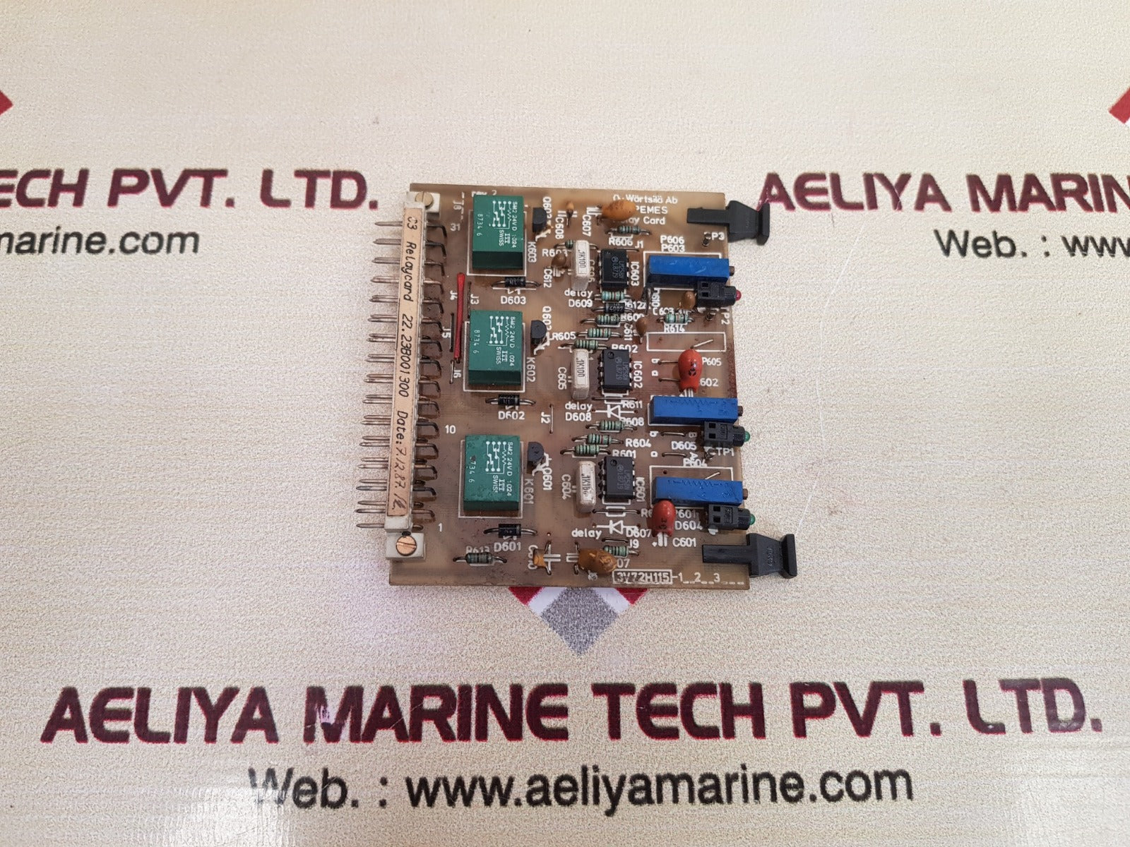 Wartsila c3 relay card 22.23b001300 Used