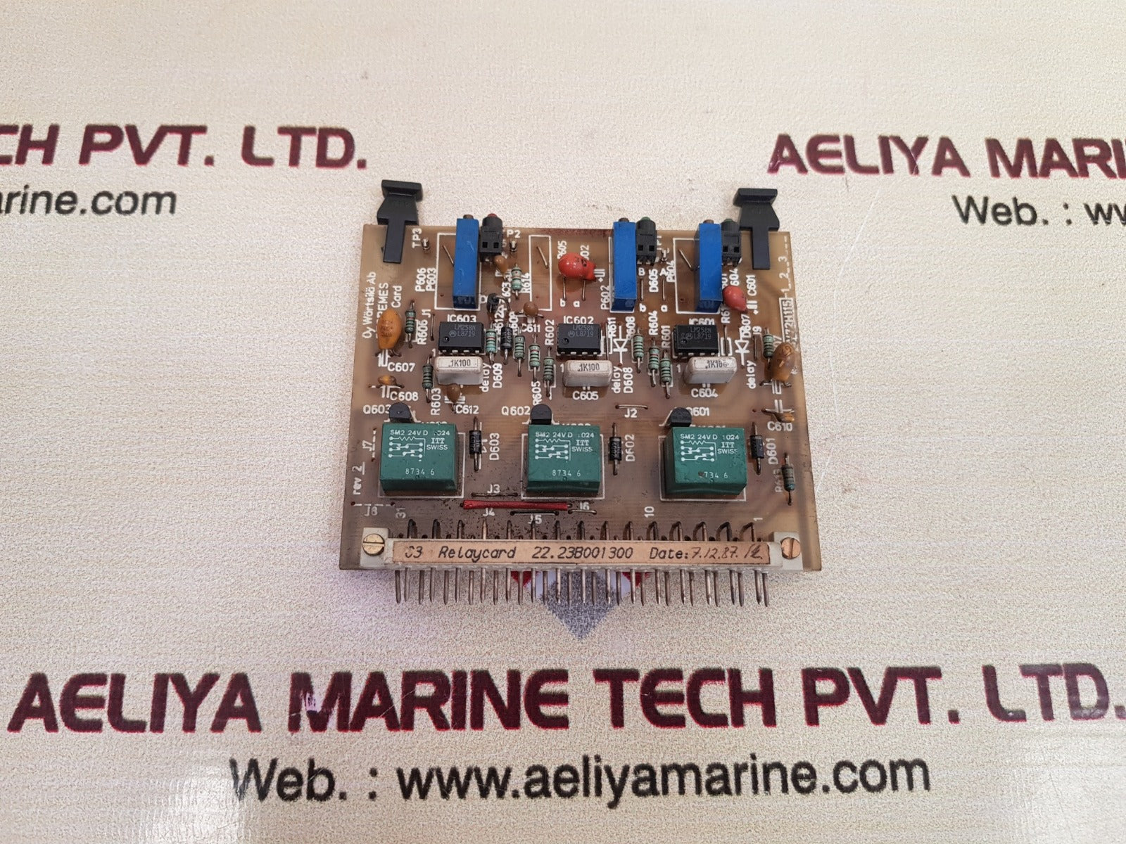 Wartsila c3 relay card 22.23b001300 Used