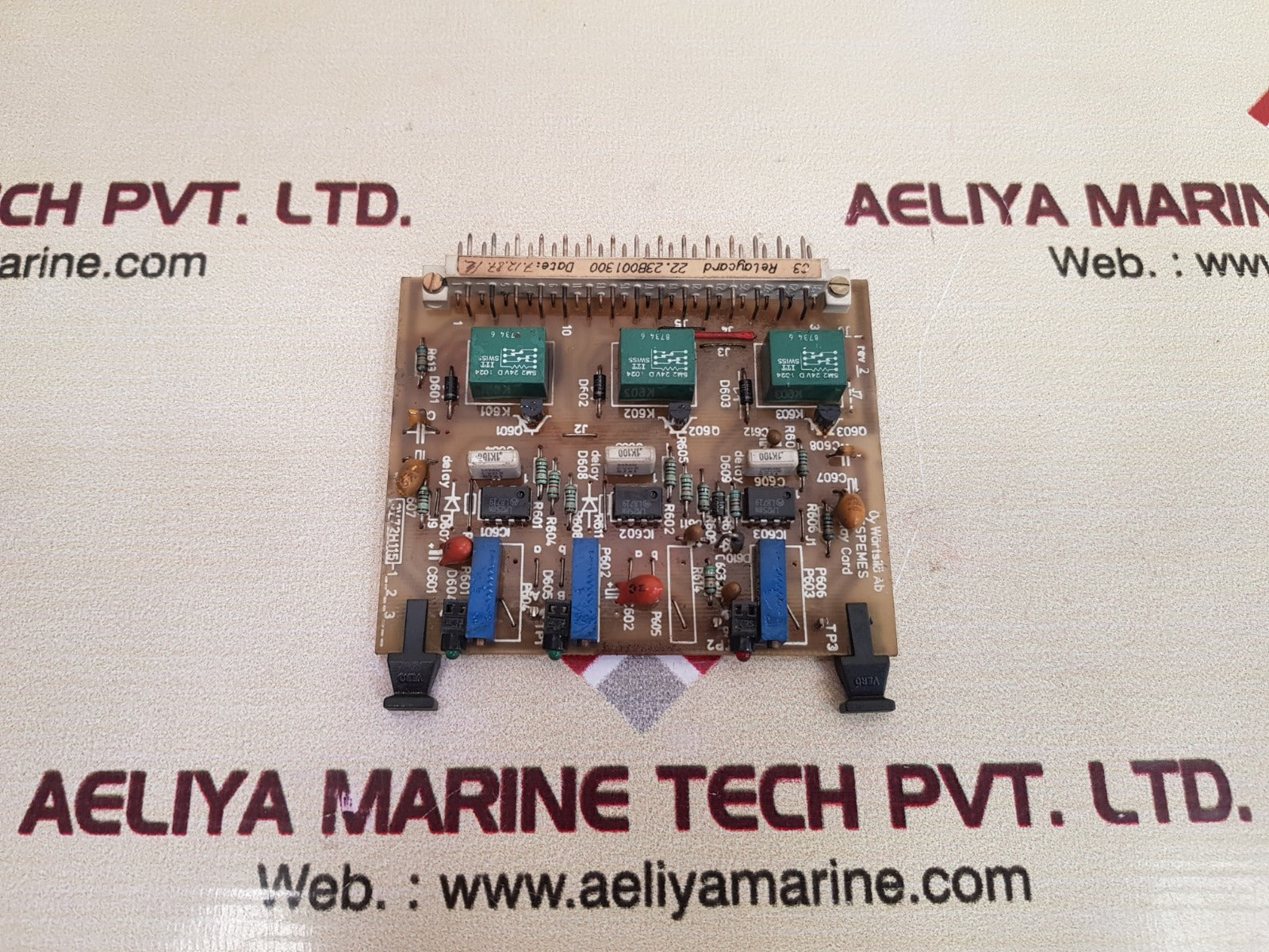 Wartsila c3 relay card 22.23b001300 Used