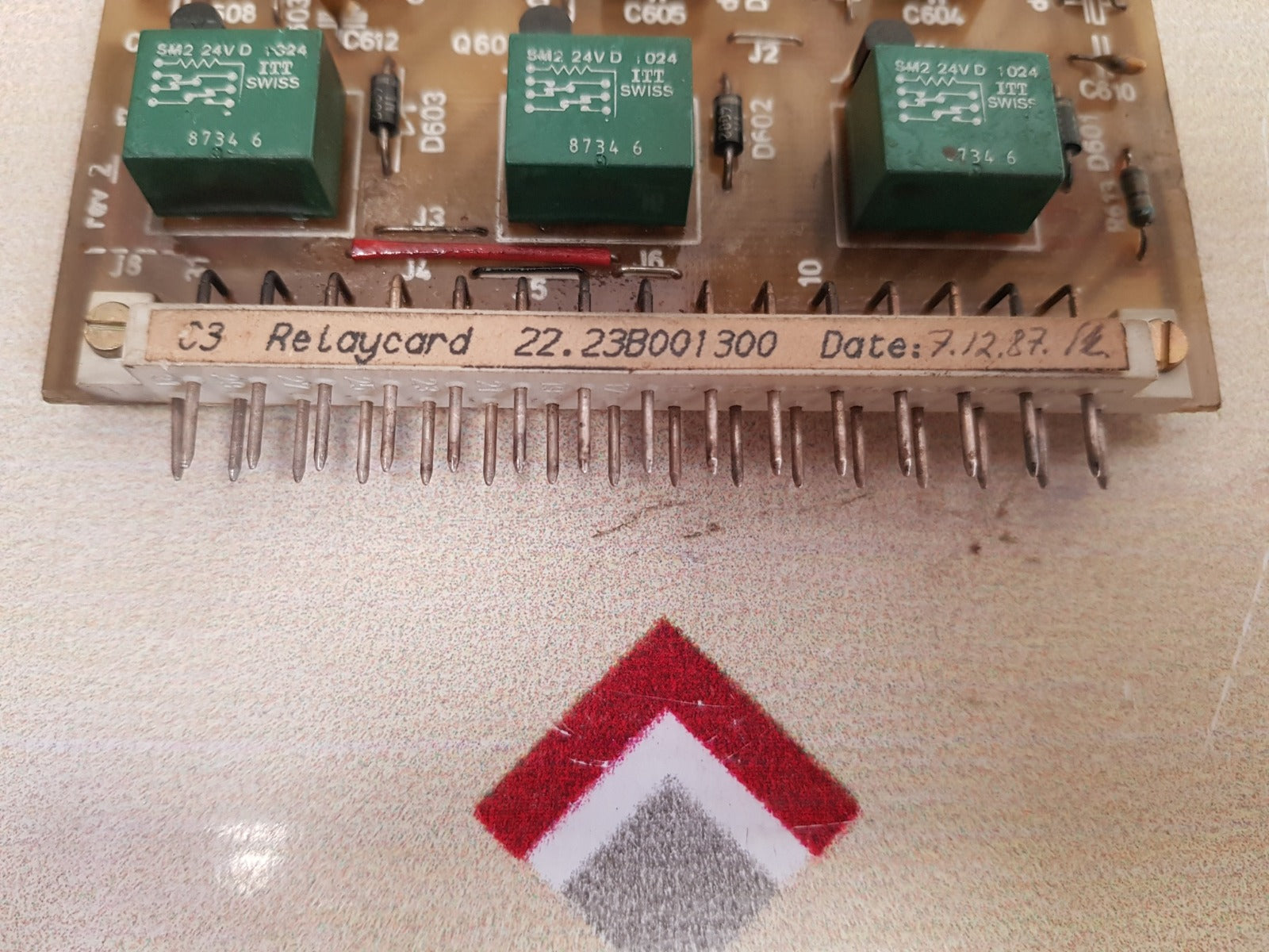 Wartsila c3 relay card 22.23b001300 Used