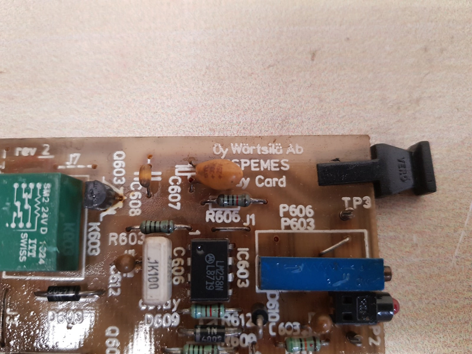 Wartsila c3 relay card 22.23b001300 Used