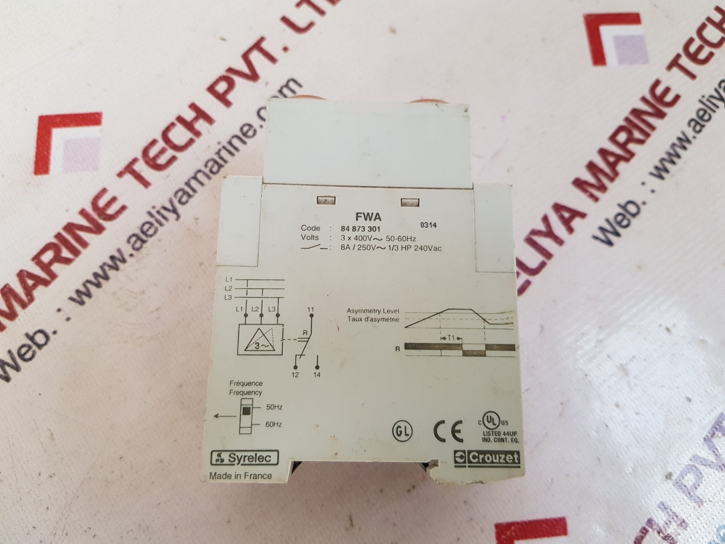 Crouzet 84 873 301 fwa 3 phase asymmetry relay