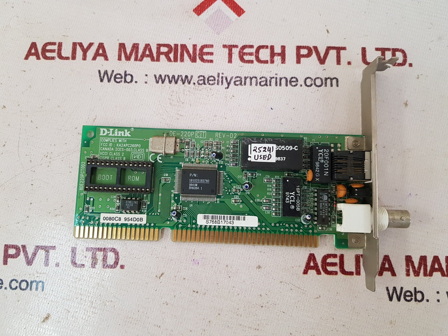 D-link de-220p ct rev-d2 ethernet adapter card module