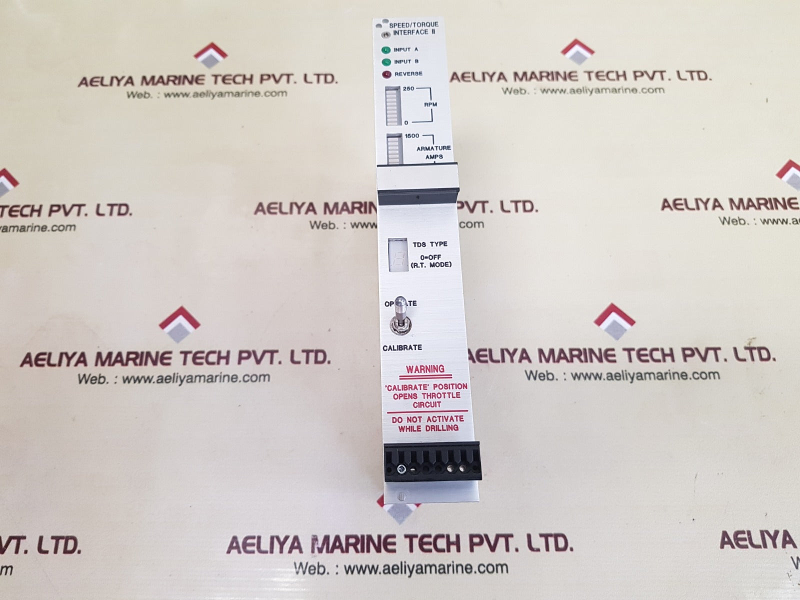 Varco bj 92960 rev g speed/torque interface ii