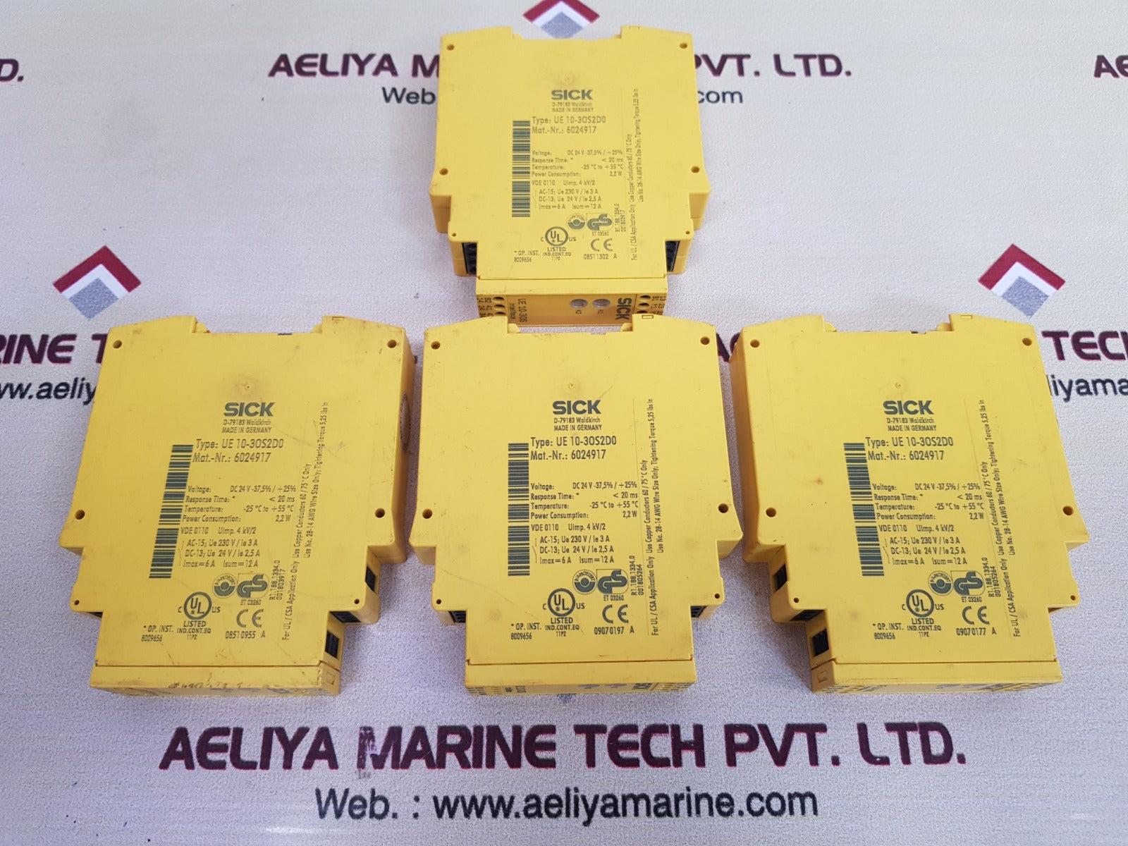 Sick ue 10-30s2d0 safety relay