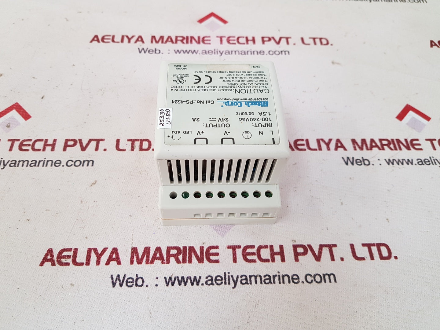 Altech ps-4524 power supply 100-240vac 24v 2a