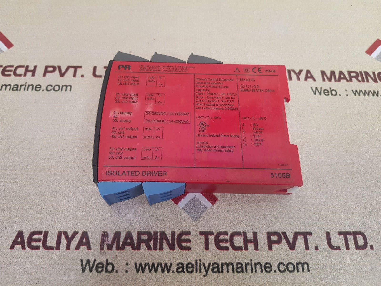Pr electronics 5105b ex isolated driver
