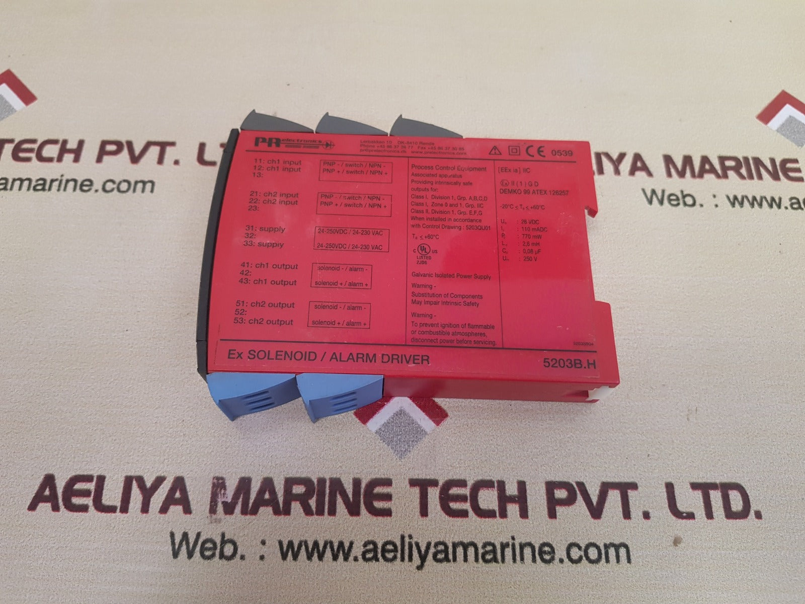 Pr 5203b ex solenoid/alarm driver