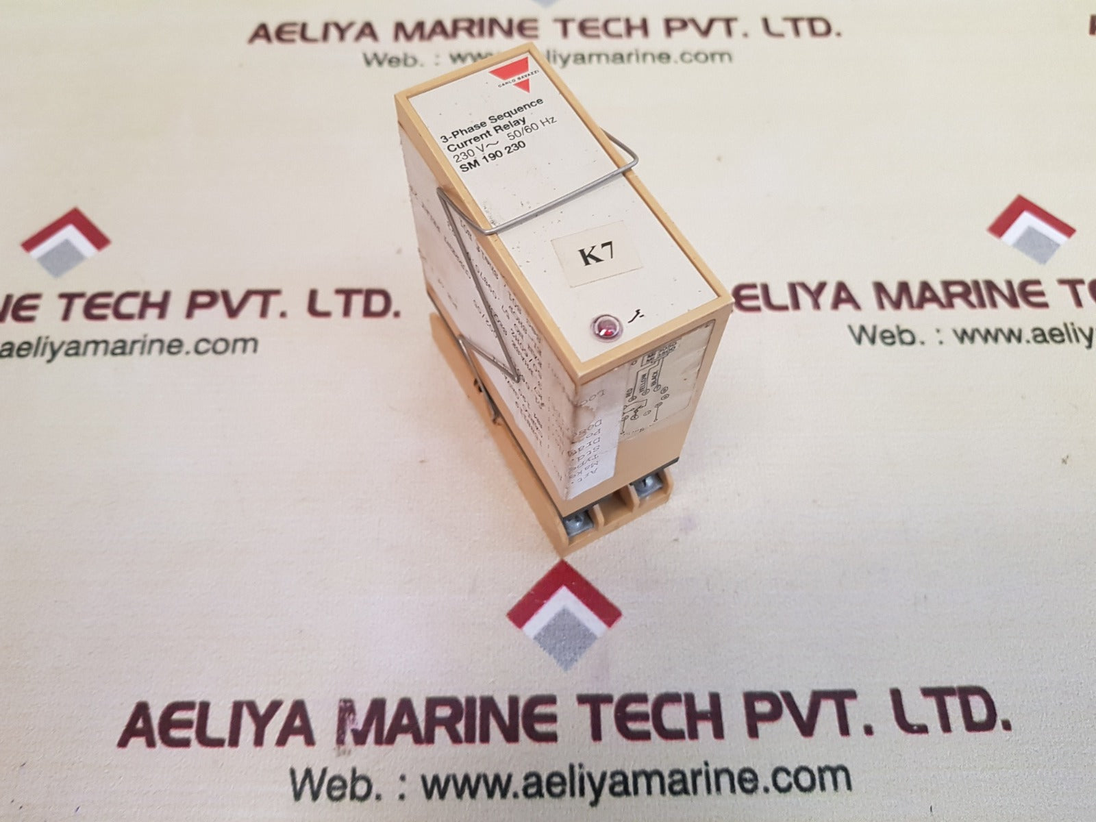 Carlo gavazzi sm 190 230 3-phase sequence current relay with base