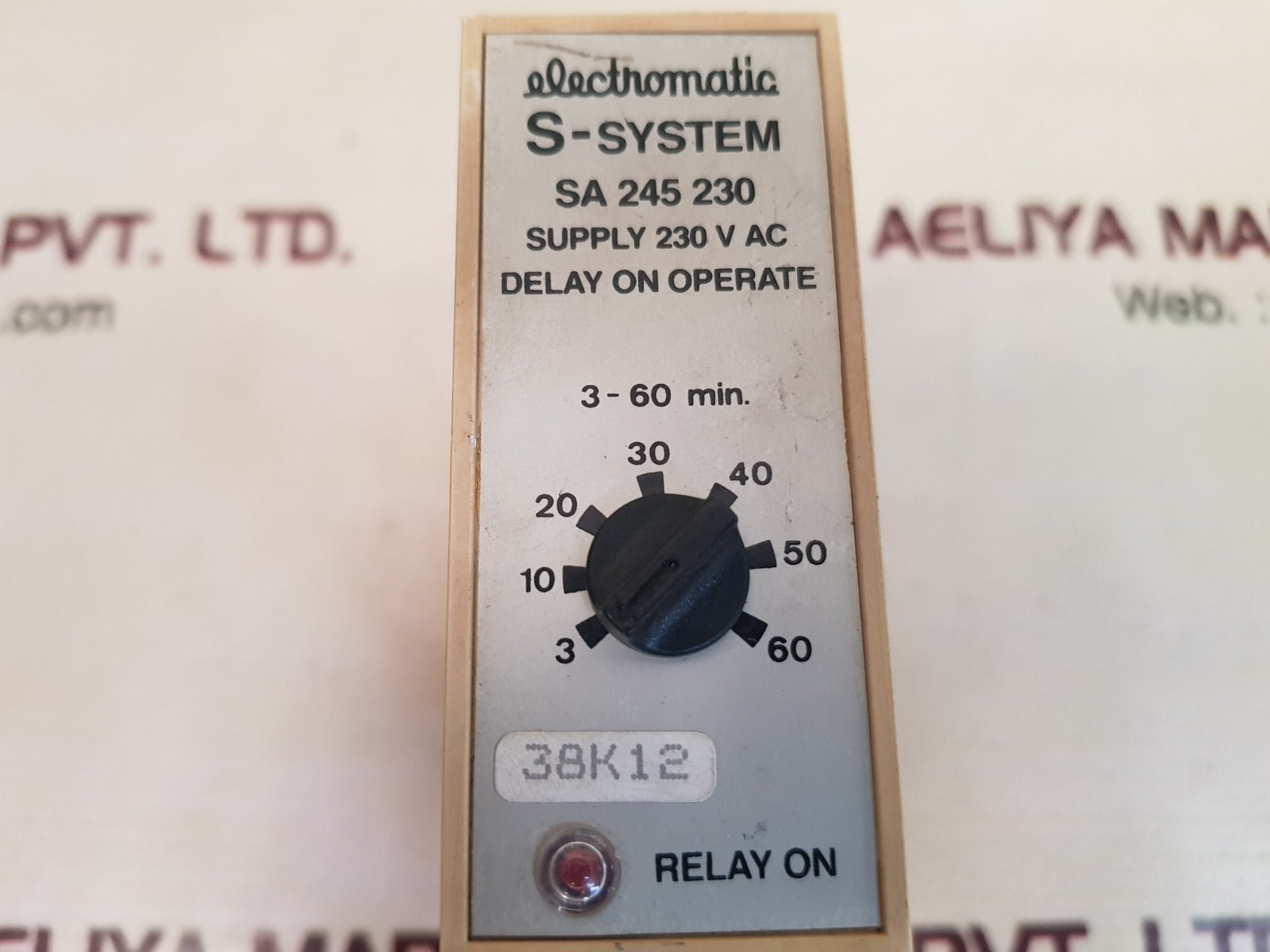 Electromatic s-system sa 245 230 delay on operate 3-60 min