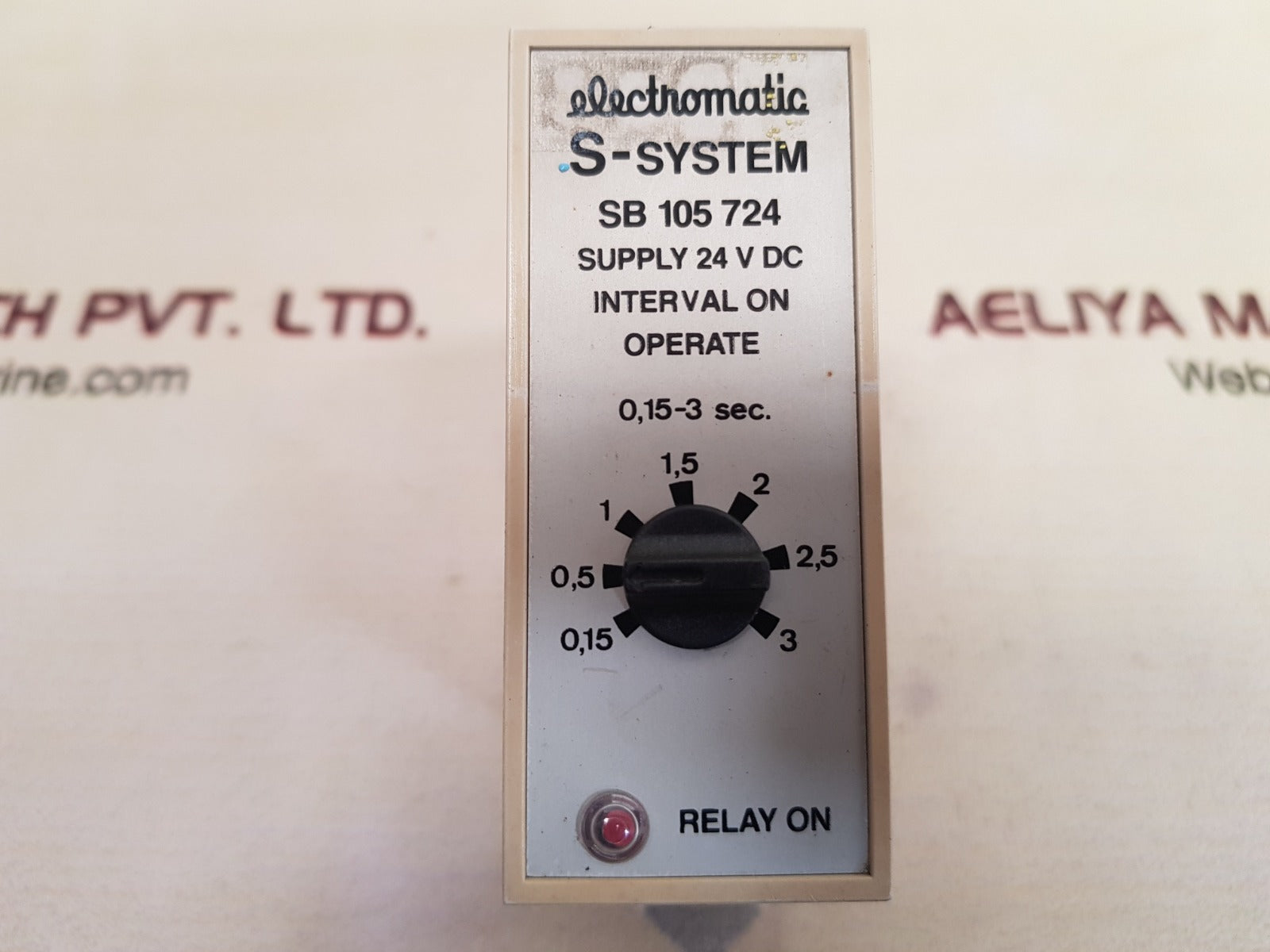 Electromatic s-system sb 105 724 interval on operate