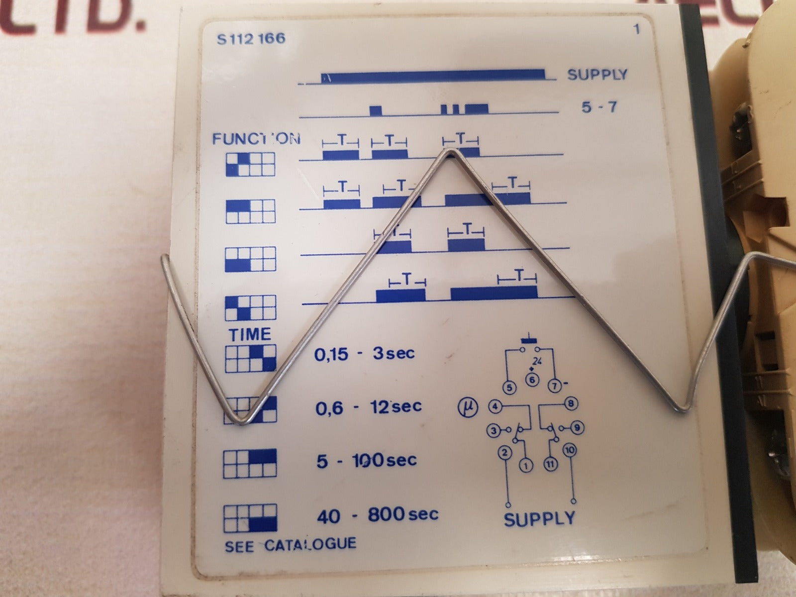 Electromatic s-system s 112166 230 interval timer