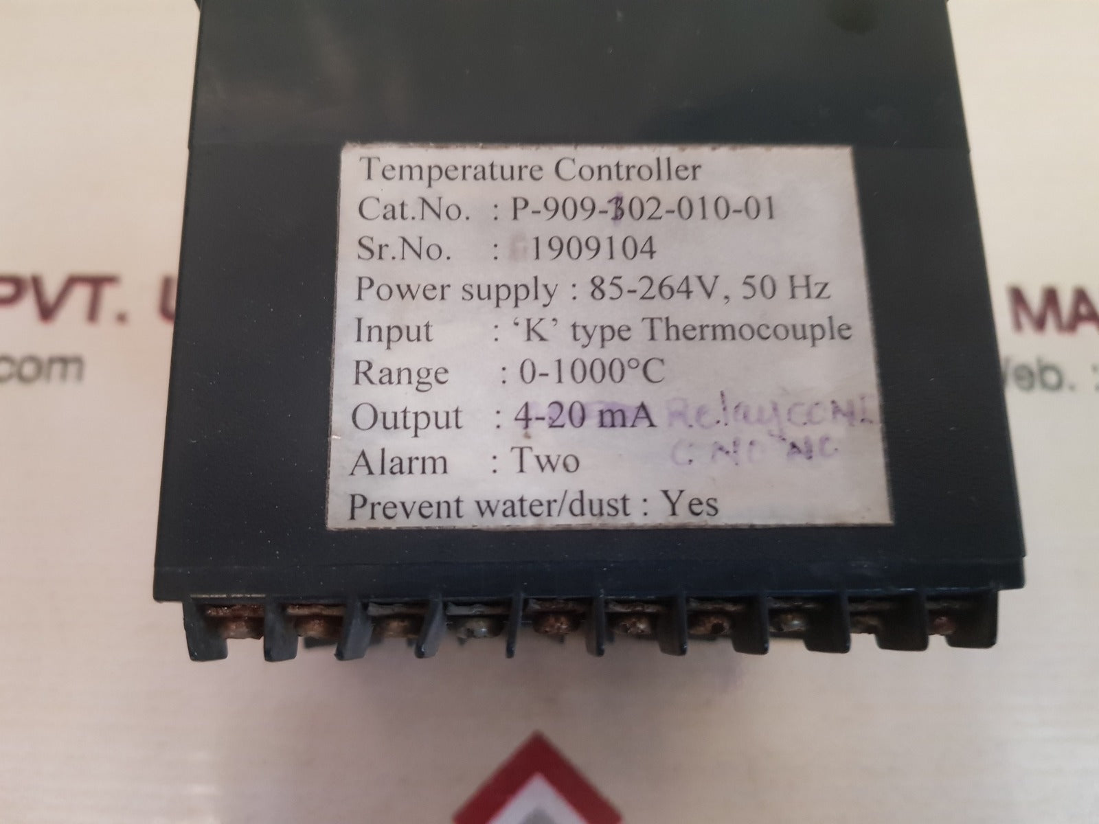 Tipl p-909-302-010-01 temperature controller