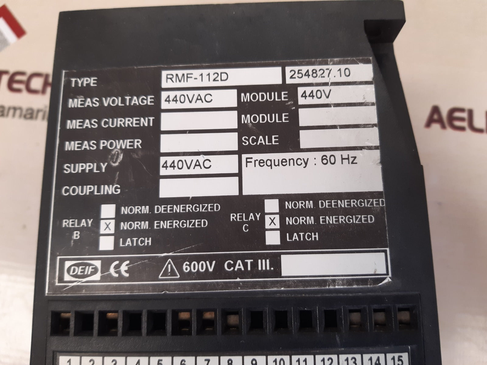 Deif rmf-112d frequency relay 254827.10