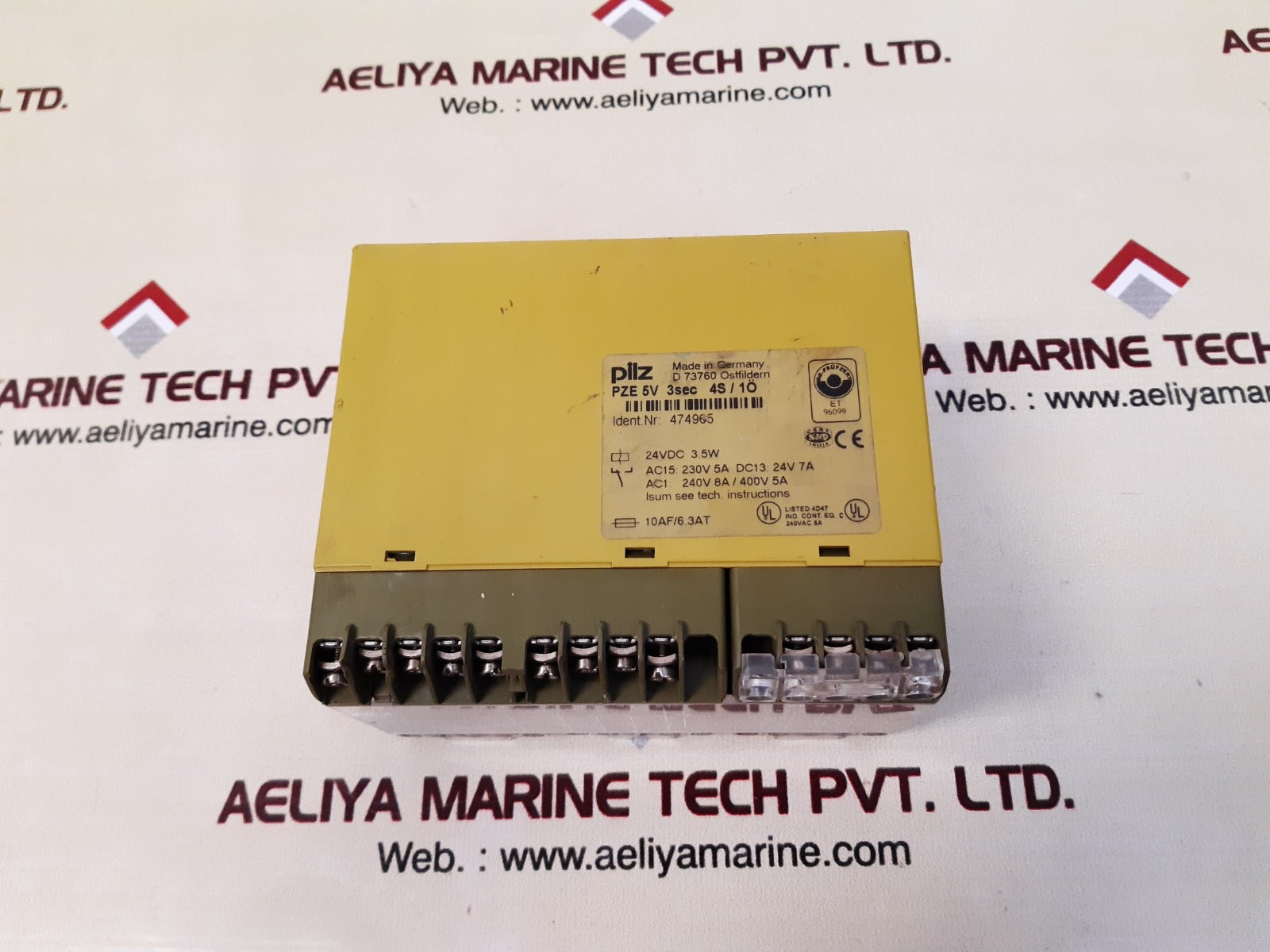 Pilz pze5v 3sec 4s/1o safety relay
