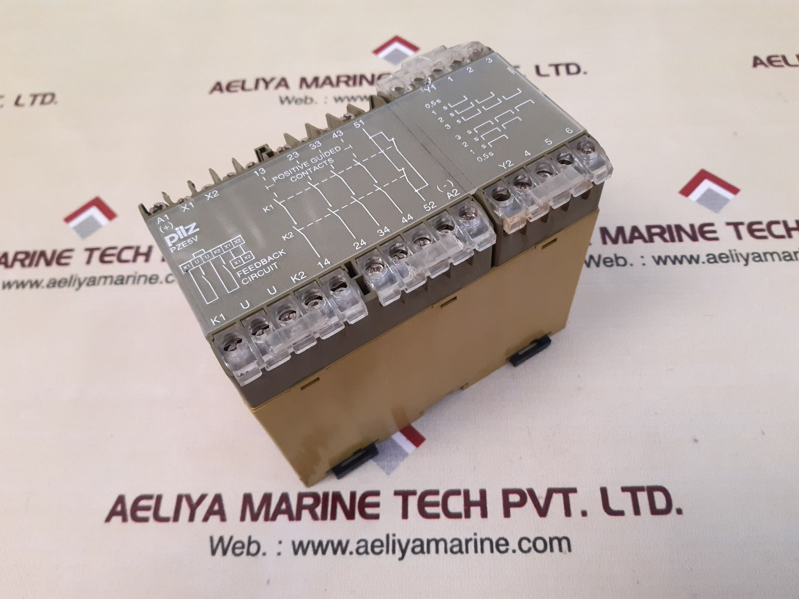 Pilz pze5v 3sec 4s/1o safety relay