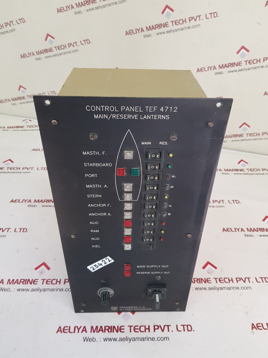 Tranberg control panel tef 4712