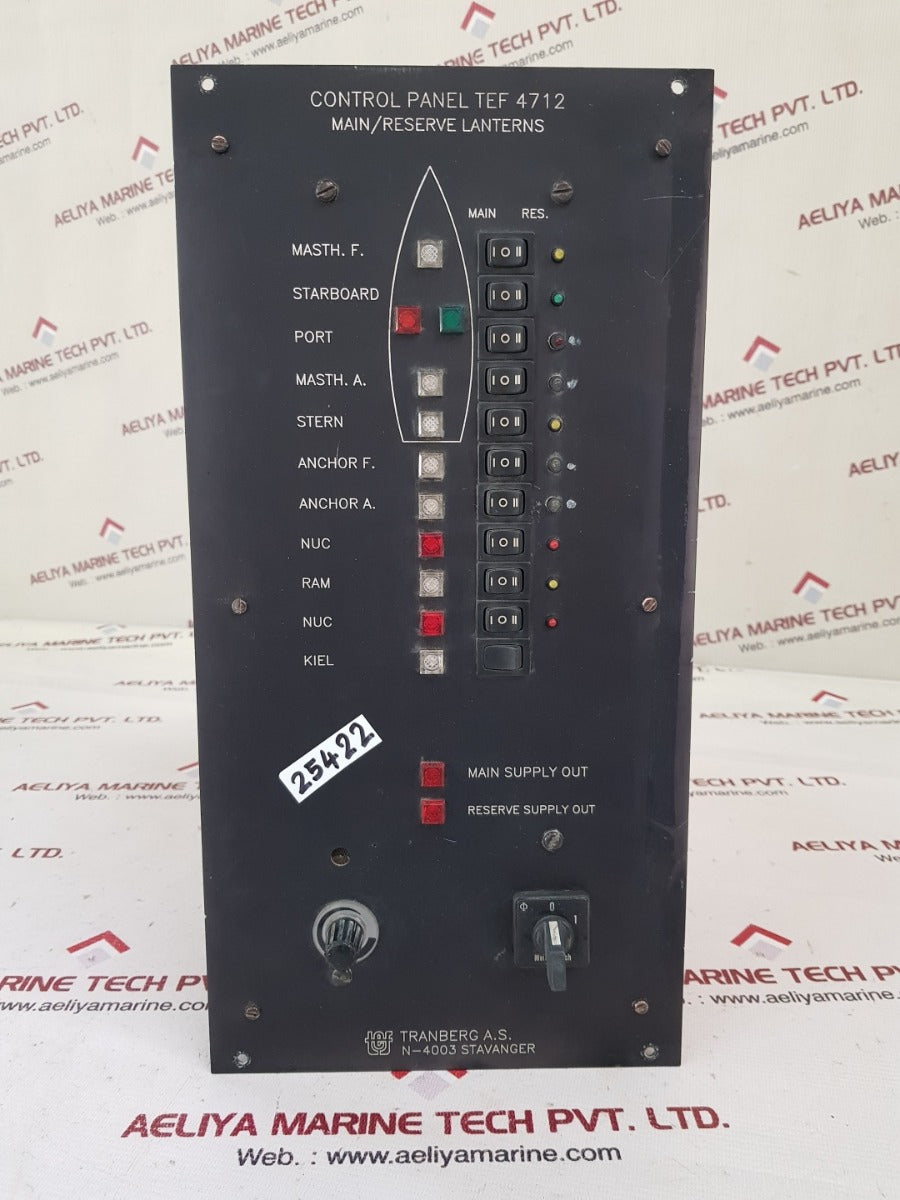 Tranberg control panel tef 4712