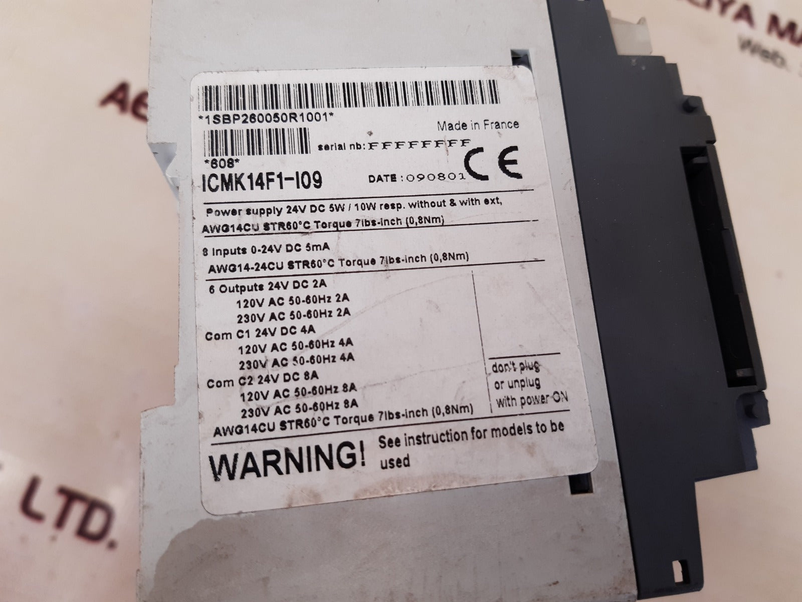 Abb icmk14f1-i09 advant controller 31 1sbp260050r1001 remote unit
