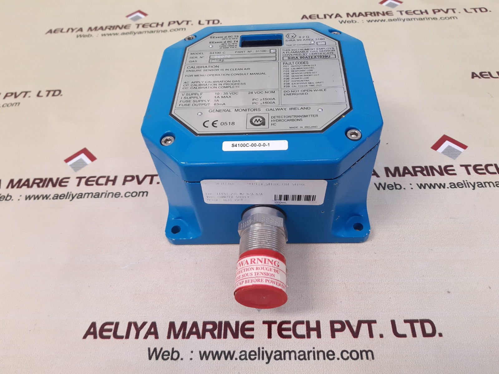 General monitors s4100c gas detector 31100-3