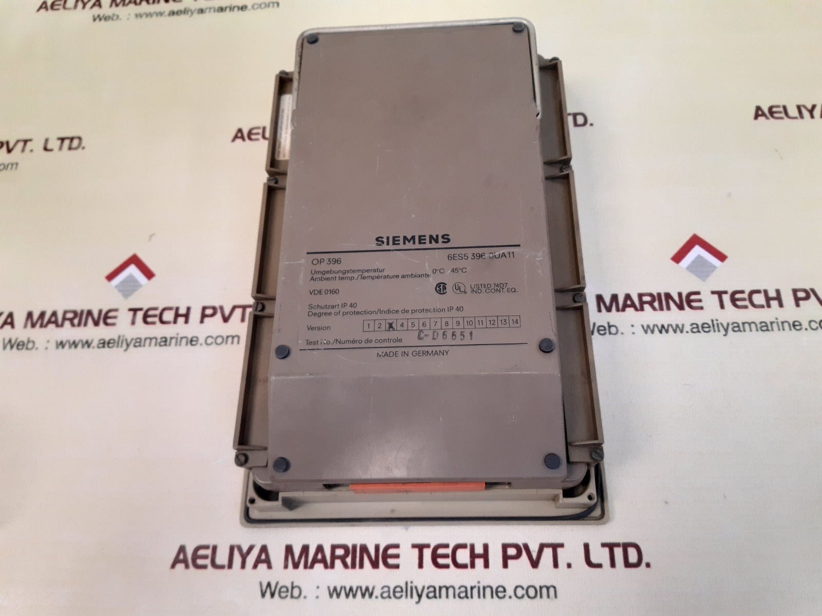 Siemens simatic op396 6es5 396 0ua11 operator panel version: 3