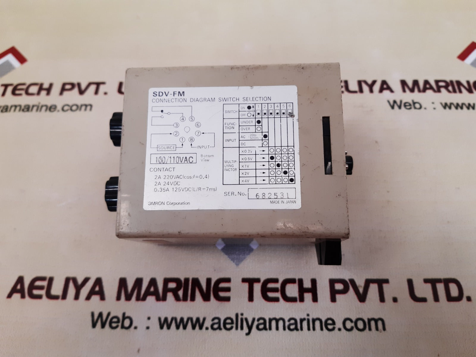 Omron sdv-fm6 voltage sensor Used