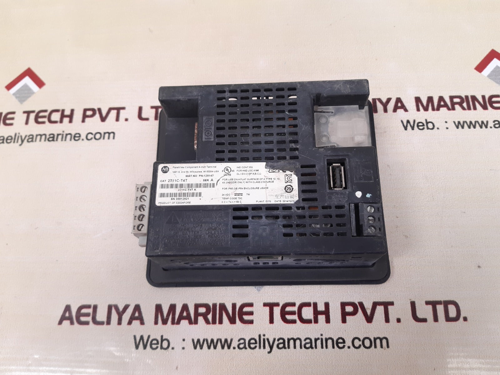 Allen-bradley panel view c400 2711c-t4t ser.a panel