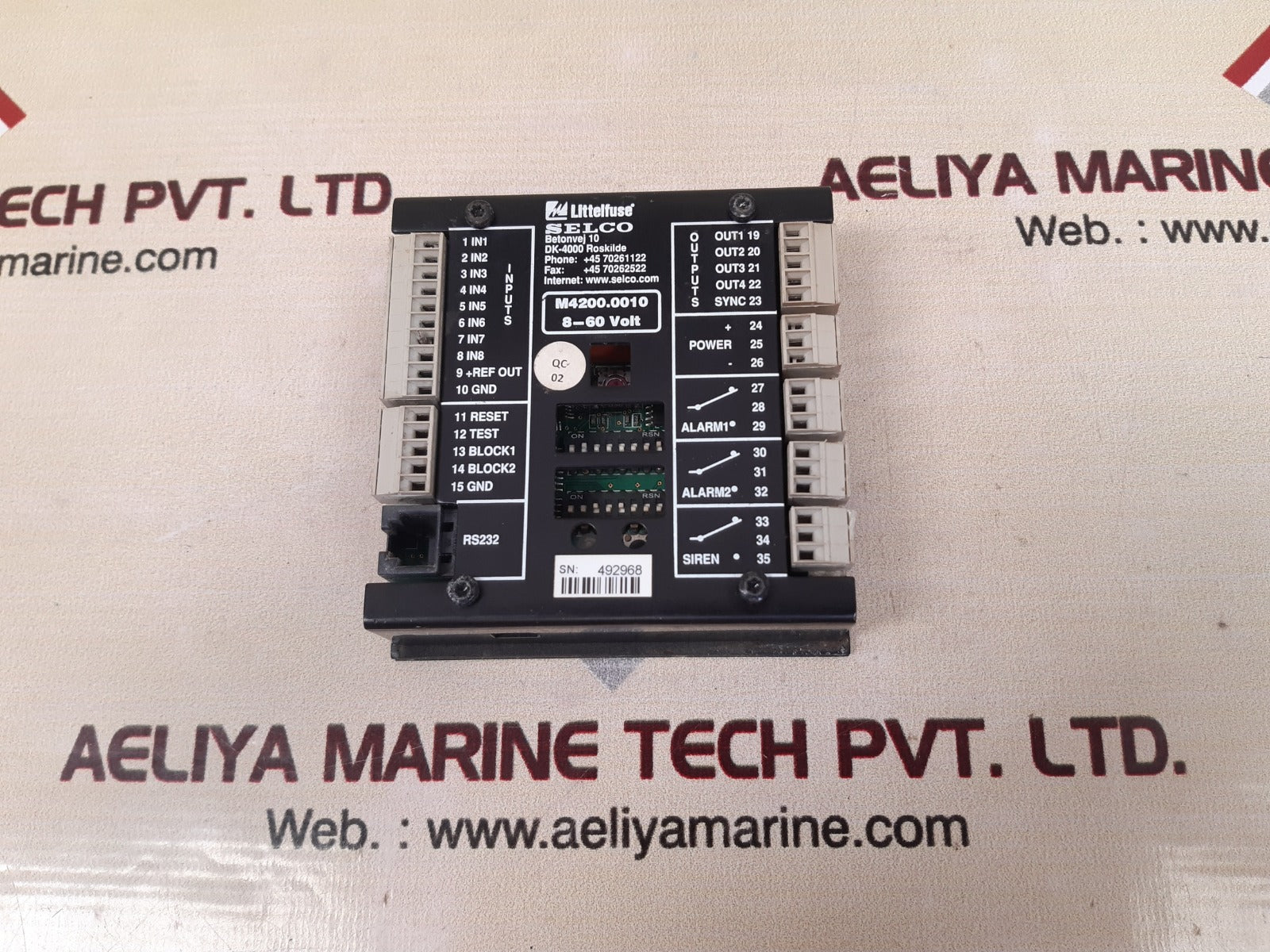 Selco m4200.0010 alarm monitor 8-60v