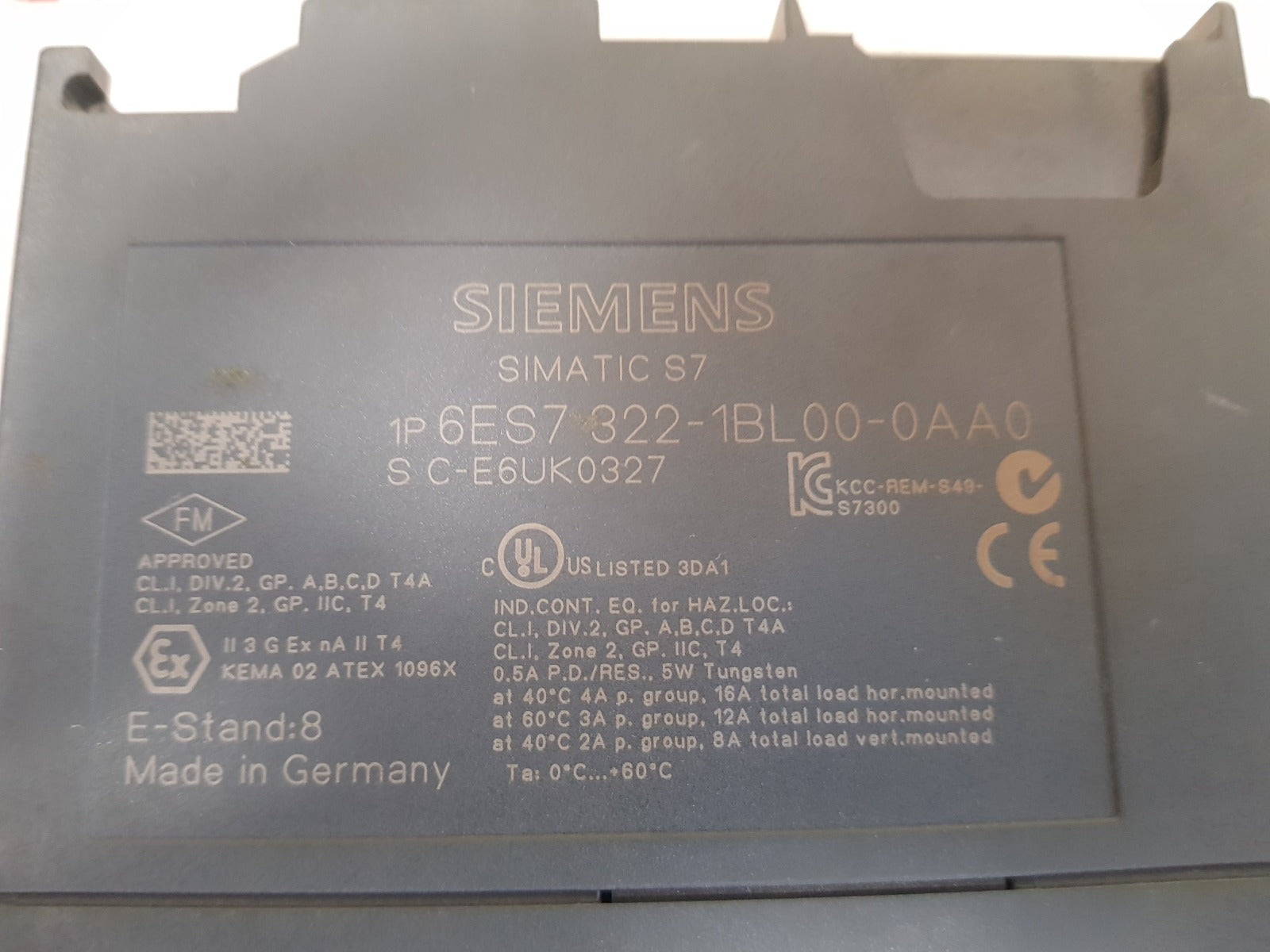 Siemens 6Es7 322-1Bl00-0Aa0 Digital Output Module