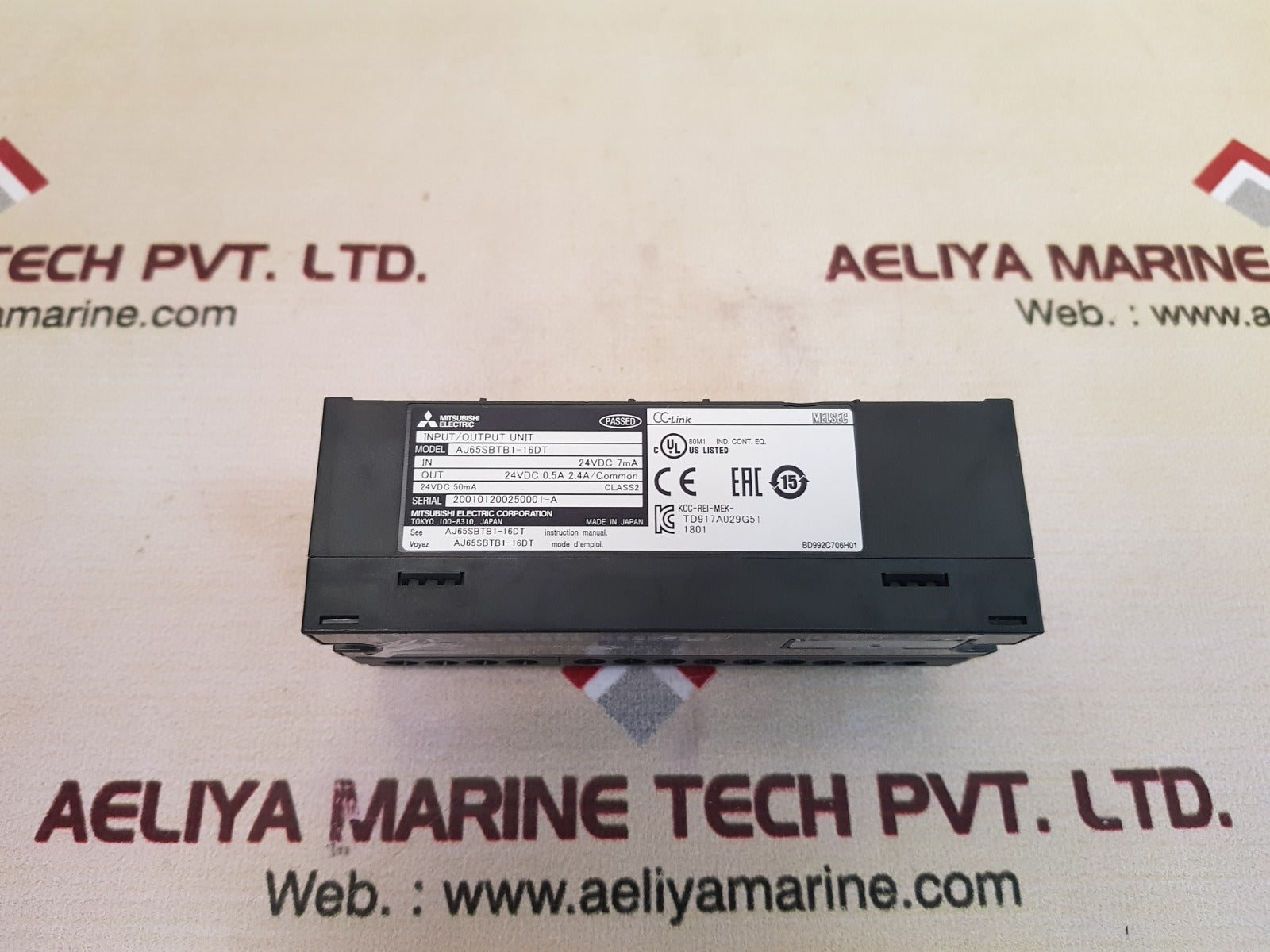 Mitsubishi Electric Aj65Sbtb1-16Dt Input/Output Unit 24Vdc