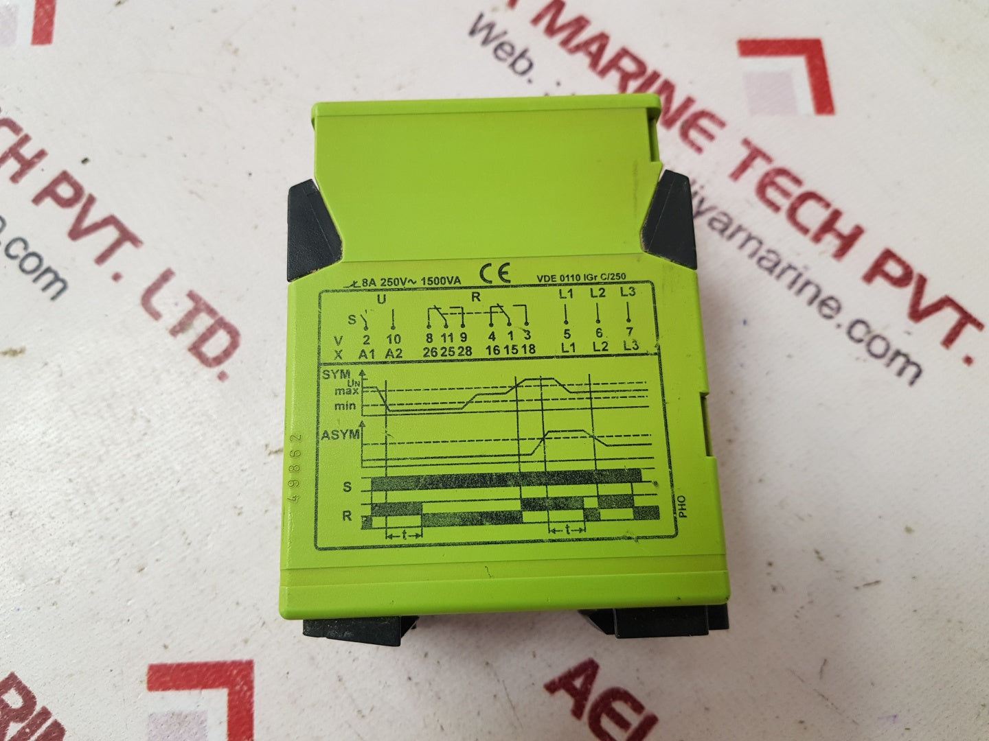 Tele ph-380v-04x time delay relay