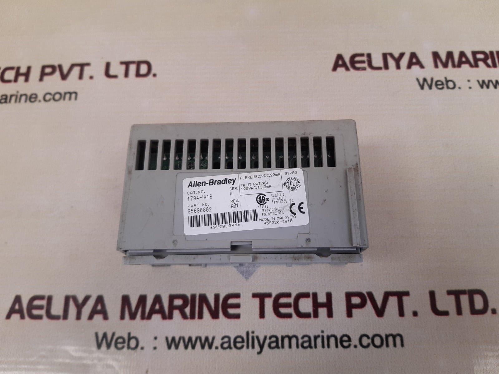Allen-bradley 1794-ia16 flex i/o input module ser.a