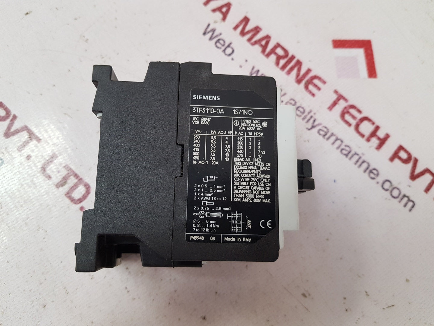 Siemens 3tf3110-0a contactor