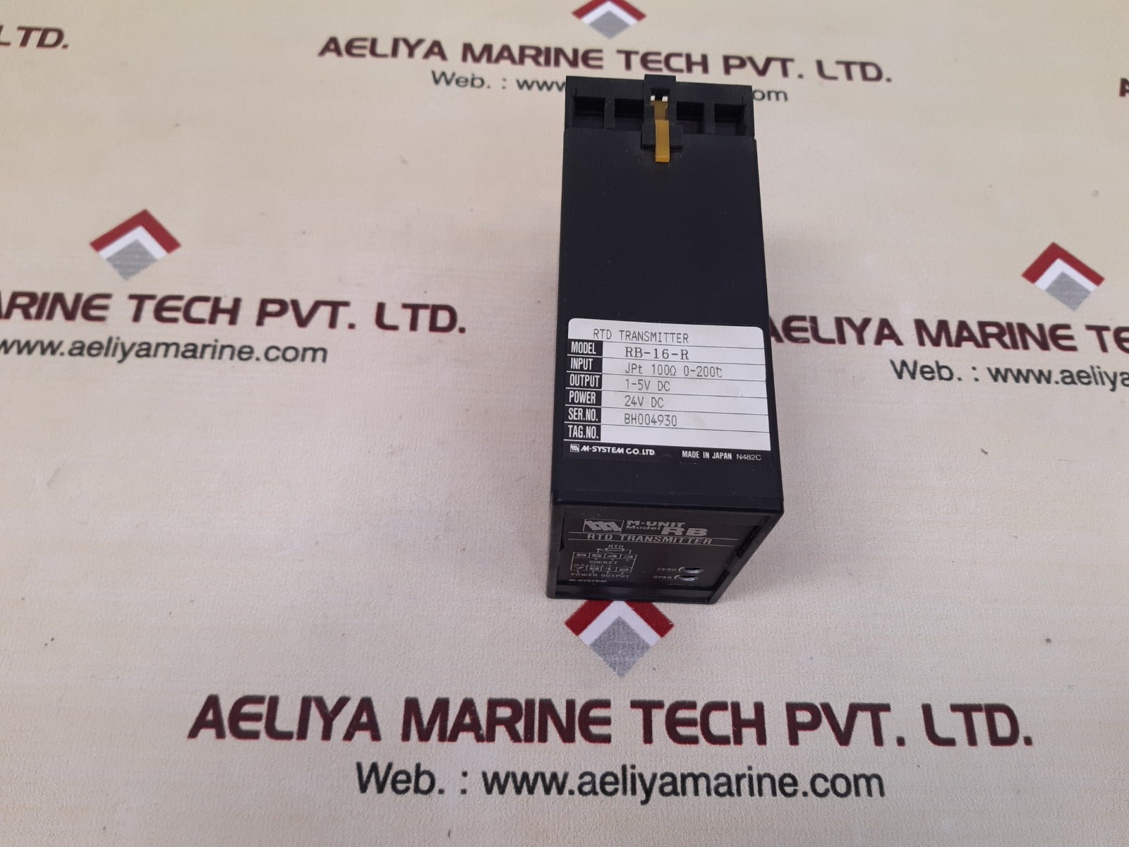 M-system M-unit Rb-16-r Rtd Transmitter 24V Dc