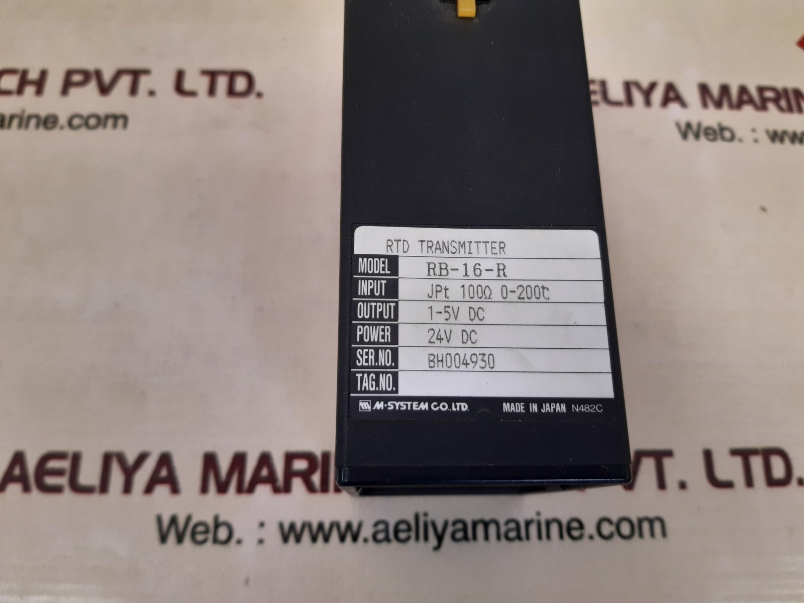 M-system M-unit Rb-16-r Rtd Transmitter 24V Dc