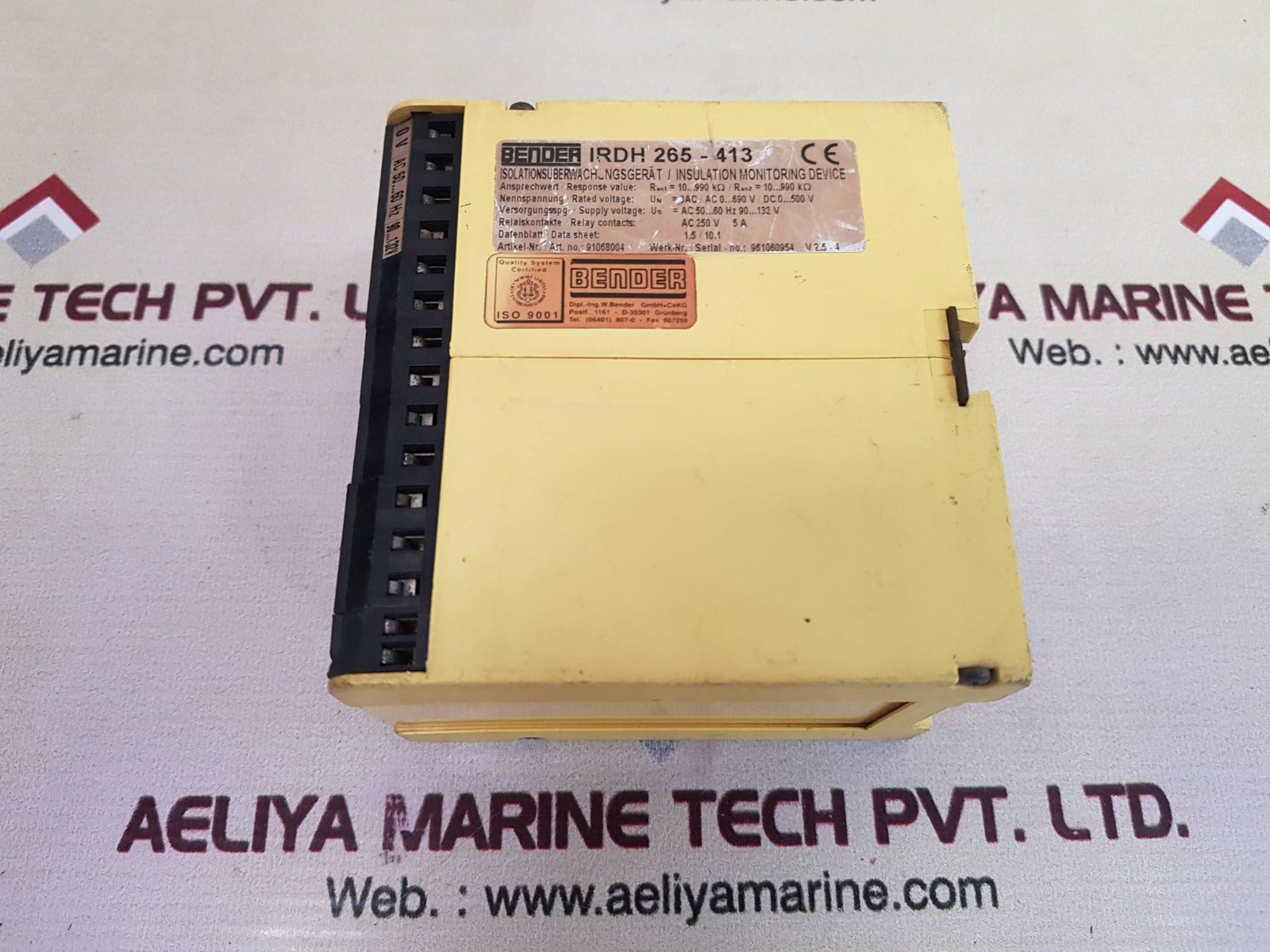 Bender Irdh 265-413 Insulation Monitoring Device Ac 250V 5A