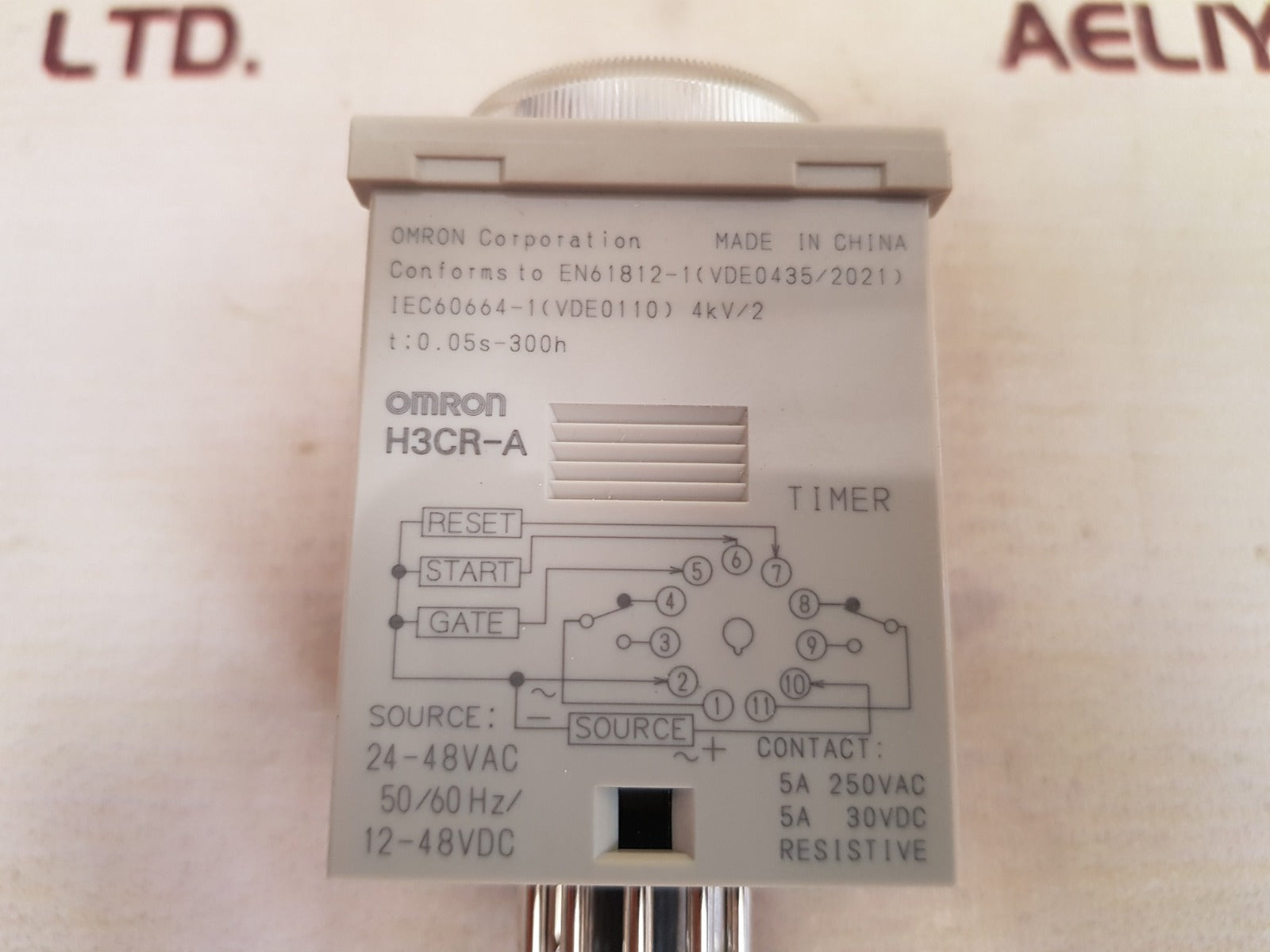 Omron H3Cr-a Solid-state Timer 0–1.2 Min