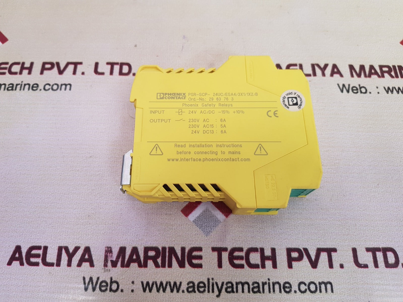 Phoenix contact psr-scp- 24uc/esa4/3x1/1x2/b safety relay