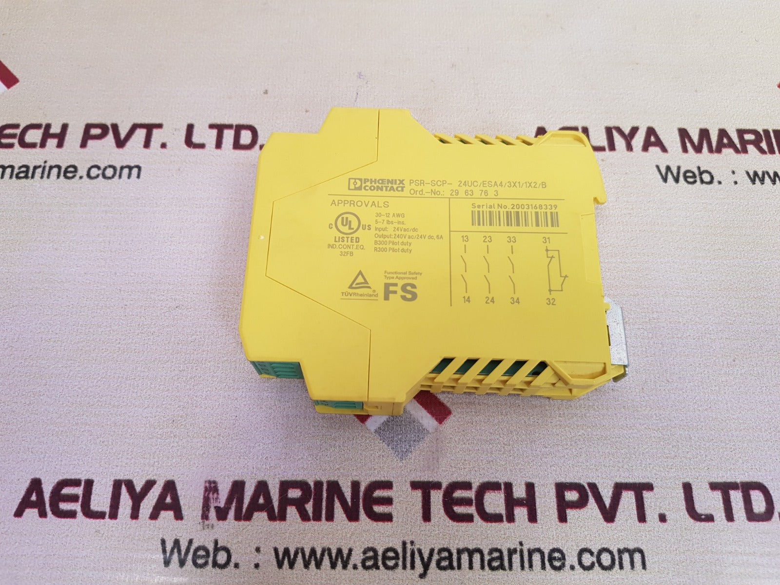 Phoenix contact psr-scp- 24uc/esa4/3x1/1x2/b safety relay