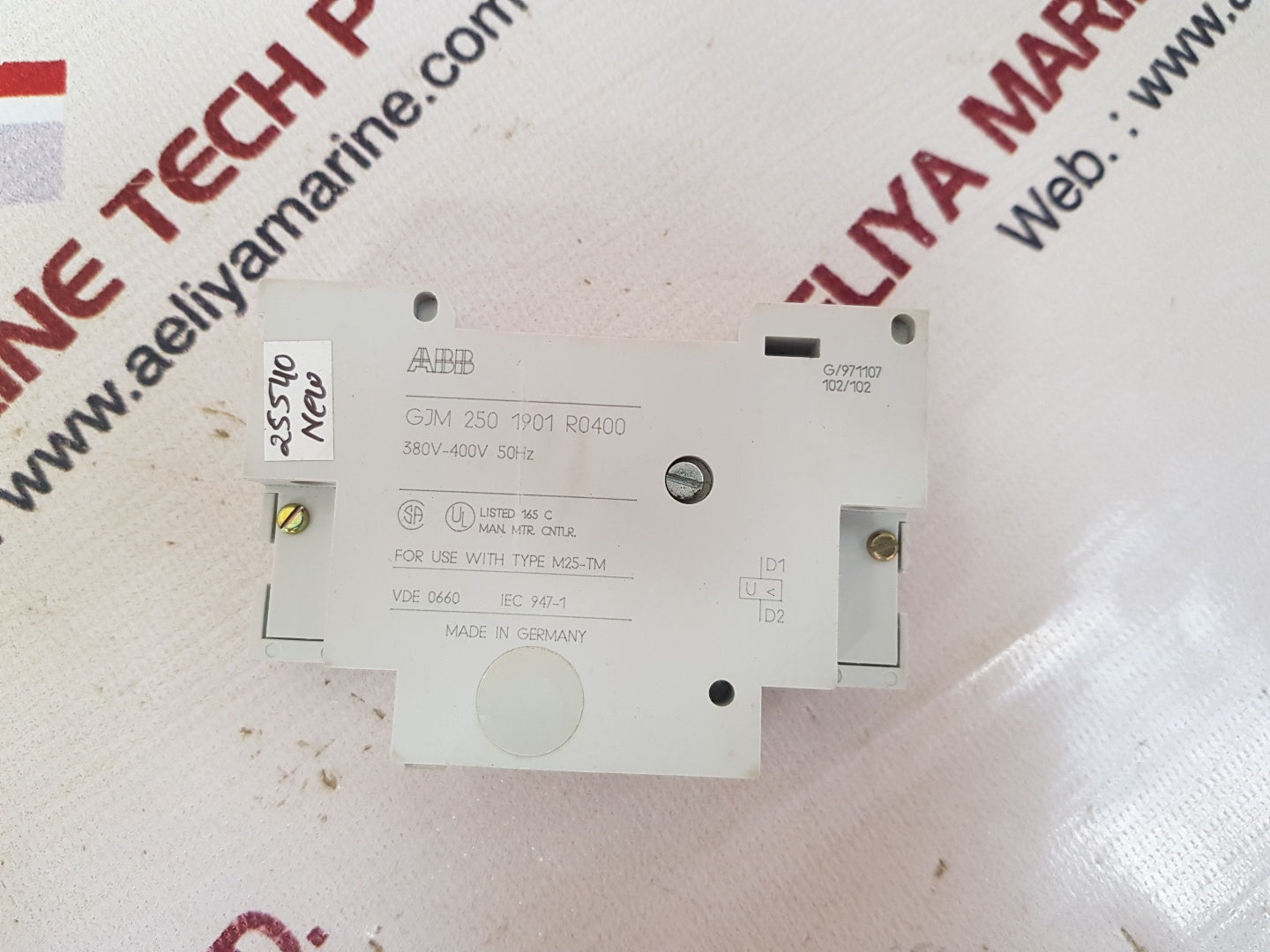 Abb gjm 250 1901 r0400 under-voltage release