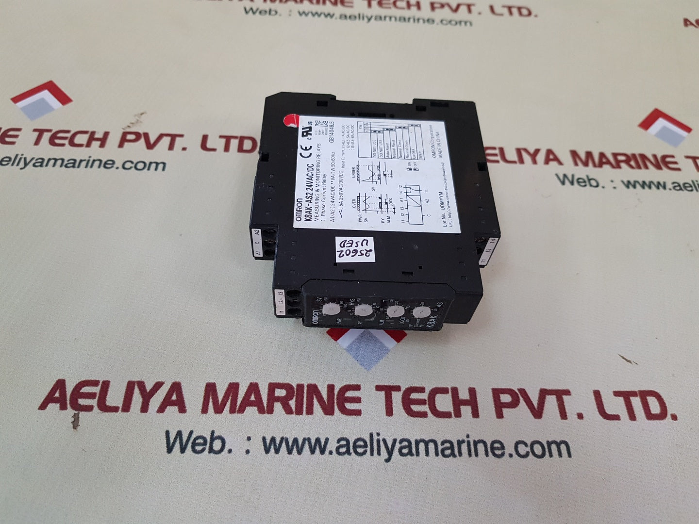 Omron k8ak-as2 24vac/dc measuring & monitoring relays 1w