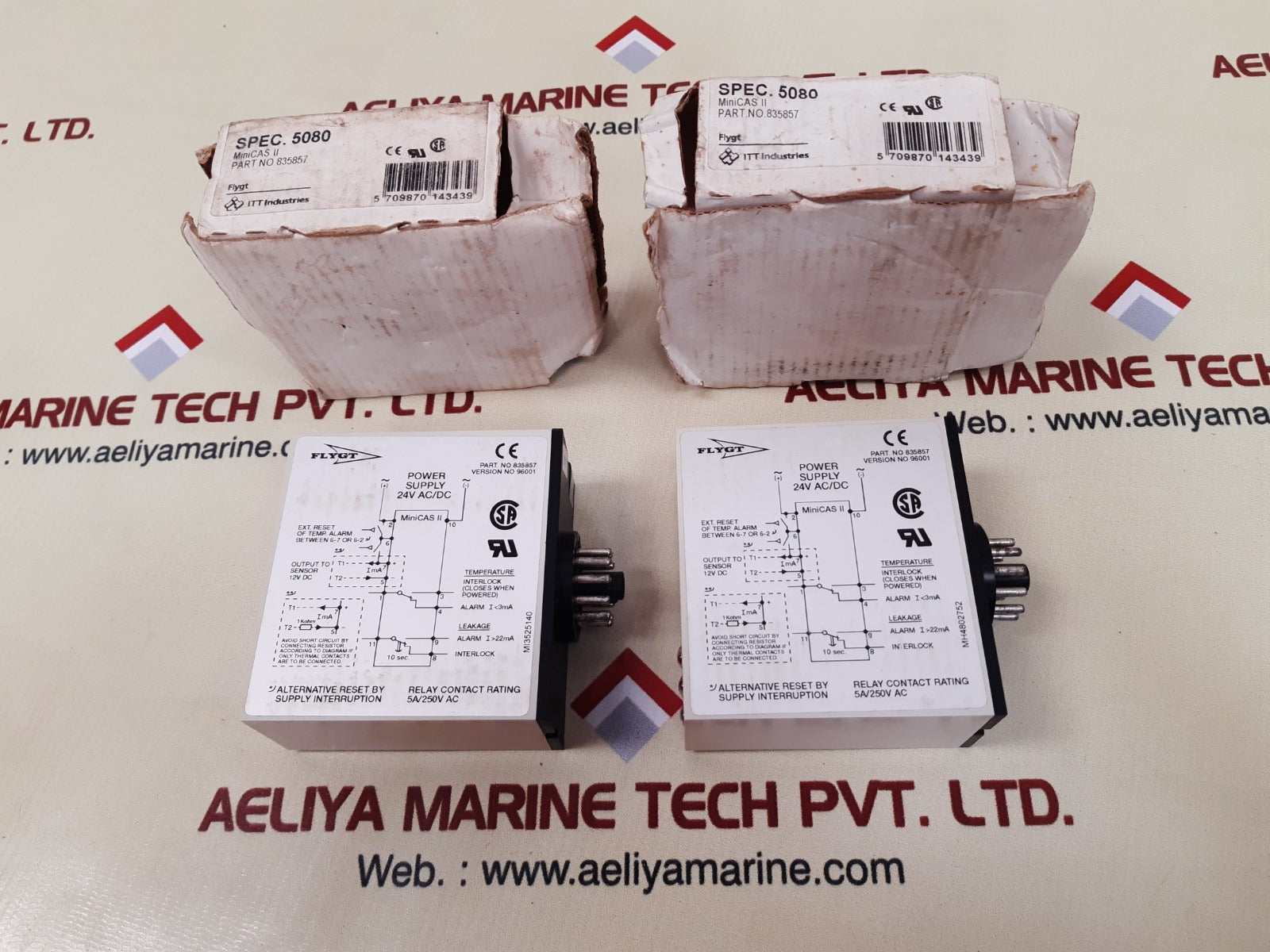 Flygt 835857 relay module 24v ac/dc
