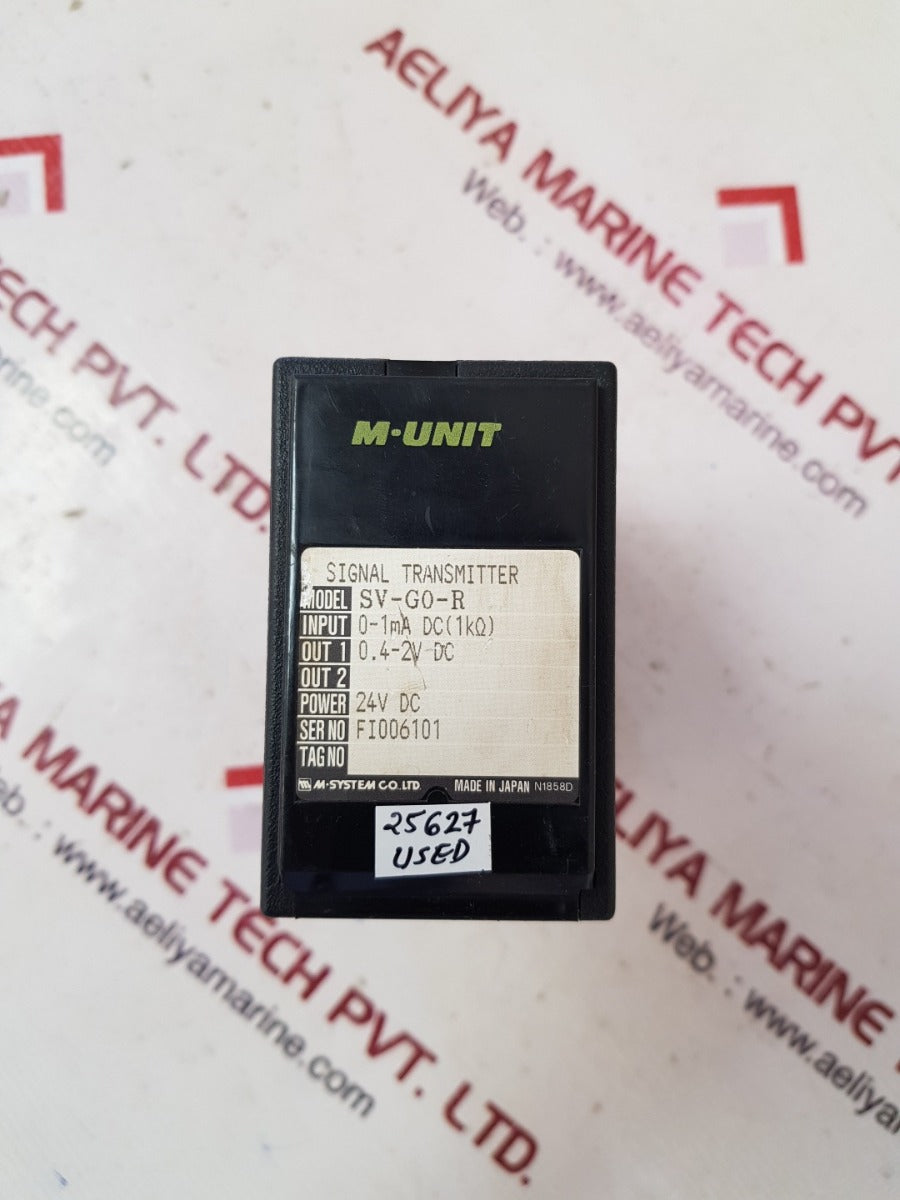 M-system m-unit sv-g0-r isolated signal transmitter