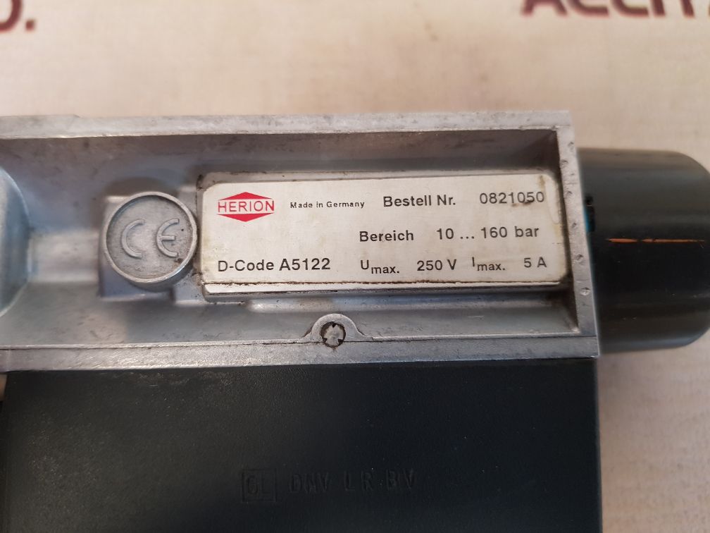 Herion 0821050 pressure switch 10...160 bar